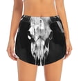 thumbnail image 2 of Salouo White Black Sheep skull Print Women's 2 in 1 Running Shorts Double-Layer Shorts Athletic Workout Gym Yoga Shorts Running Shorts for Women-X-Large, 2 of 7