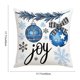 thumbnail image 3 of Hogar y cocina, Decoración del hogar, Decoración navideña, Funda de almohada navideña azul de 45 x 45 cm, con bonito muñeco de nieve, súper suave, estampada para sofá, funda de almohada navideña, fund, 3 of 6