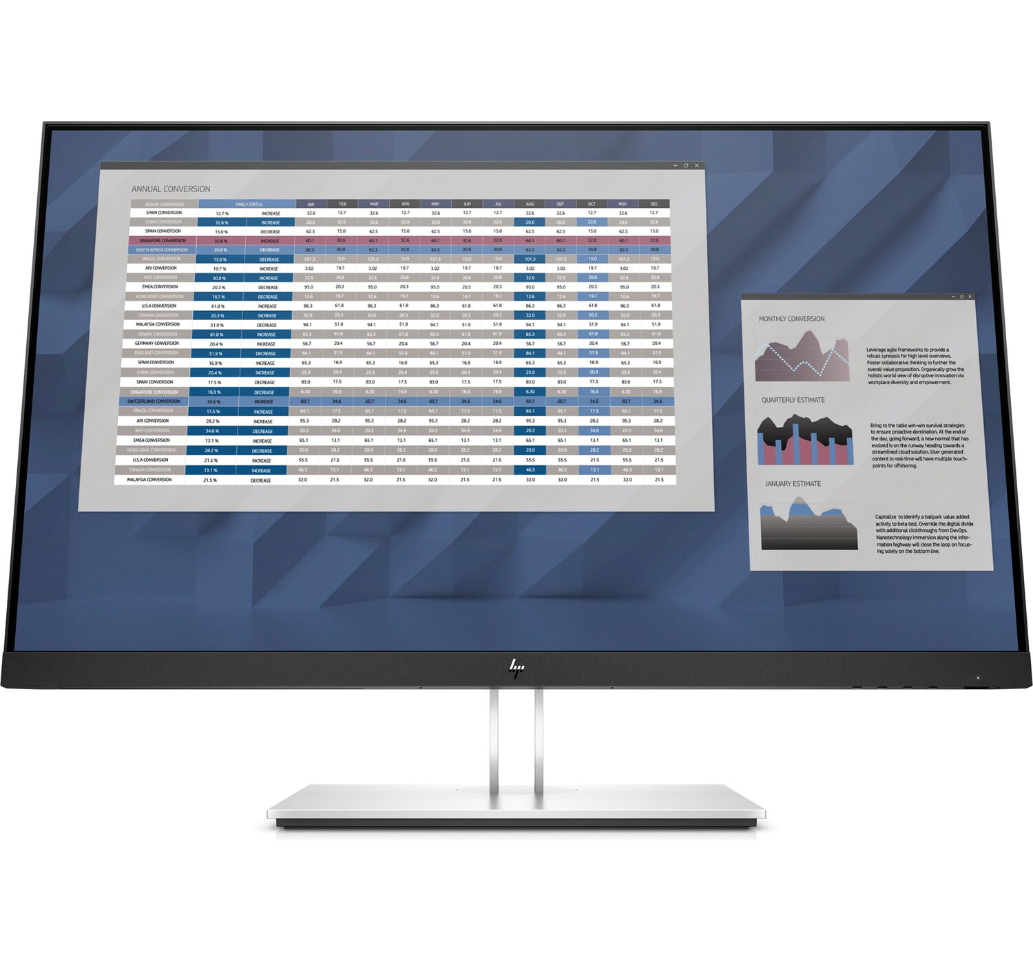 HP E22 G4 21.5インチFHD IPSモニター HP E22 G4 21.5インチFHD IPSモニター 製品詳細・スペック - HP 法人