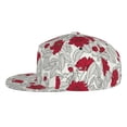 thumbnail image 4 of Uemuo Leaves And Anemone Pattern Women's Baseball Cap,Straight Brim Hat,Golf Dad Hat,Travel Hat,Sun Protection Cap,Everyday Accessory, 4 of 9