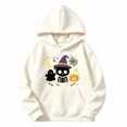 thumbnail image 2 of Halloween Hoodie Girls Boys Long Sleeve Loose Fit Printed Sweatshirt with Pocket Winter Outerwear, 2 of 7