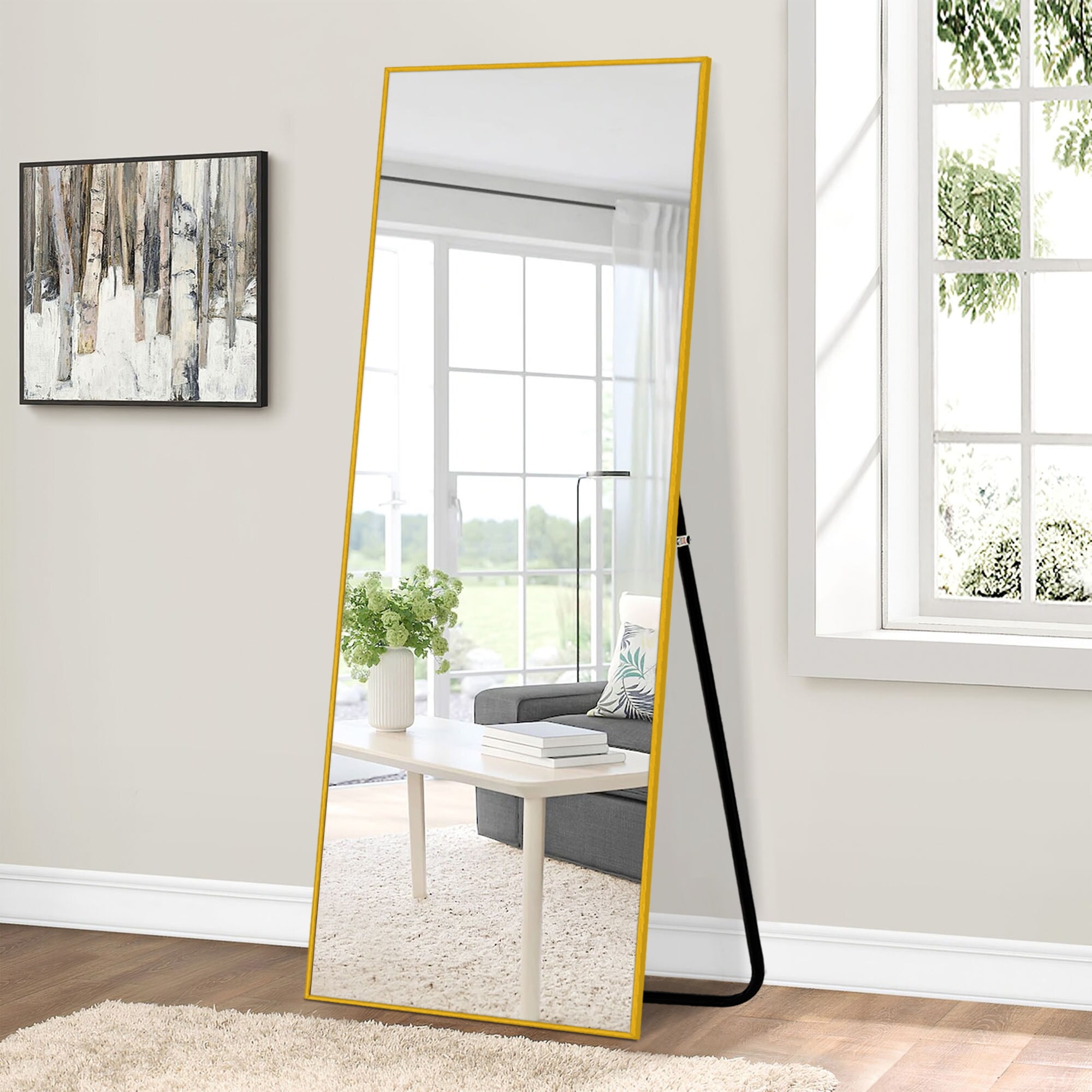 Neutypechic 55"x16" Full Length Floor Mirror Standing Rectangle Mirror