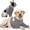Dark Grey, variant on NCY Surgery Dog Recovery Suits for Front Legs, Dog Leg Sleeve to Stop Licking, Doggy Anti-Lick Wounds Pants, Pet Wound Cover Protective Sleeves Arm Protector for Injuries & Joint Pain