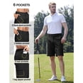 thumbnail image 4 of PULI Men’s Golf Hybrid Dress Shorts Lightweight Quick-Dry Summer Flat Front Casual Shorts with Pockets, 4 of 6