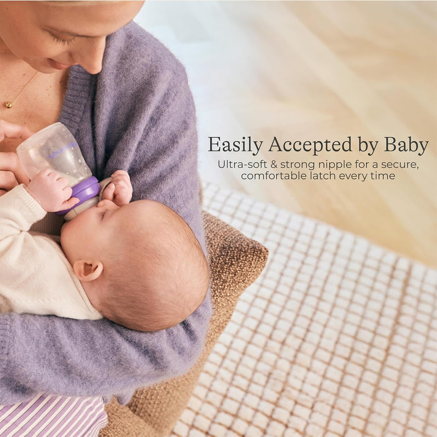 Lansinoh Anti-Colic Baby Bottle for Breastfeeding Baby, Baby