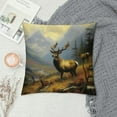 thumbnail image 2 of COMIO  Elk Pillowcase Deer Pillow Cover Square Pillow Case Home Decorative Sofa Bedroom Livingroom, 2 of 5