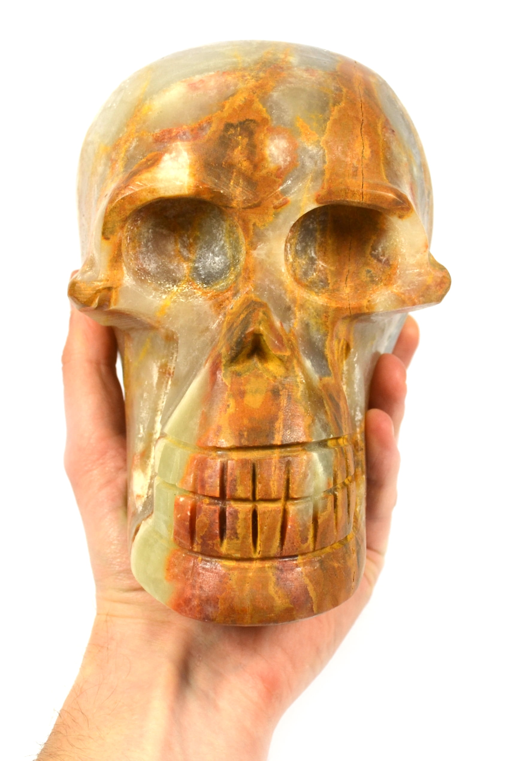 8.1lbs Forest Green Stone Crystal Skull Carved from Real North American Calcite 7 Long The Artisan Mined Series by hBAR 8.1lbs Forest Green Stone Crystal Skull Carved from Real North American Calcite 7 Long The Artisan Mined Series by hBAR
