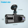 thumbnail image 3 of Tgbvmt Dash Cam Front and Rear, 1080P FHD DVR Car Camera, 170° Wide Angle Lens, G-Sensor, Parking Monitoring, Motion Detection, Loop Recording for Safe Driving, Easy Setup for Vehicles, 3 of 9