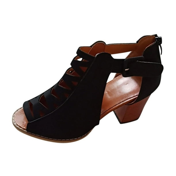 Amzcrzy Zapatos de mujer,Zapatos de mujer,Zapatillas de mujer, Sandalias de tacón alto transpirables y sin cordones para mujer Sandalias Mujer Zapatillas De Casa