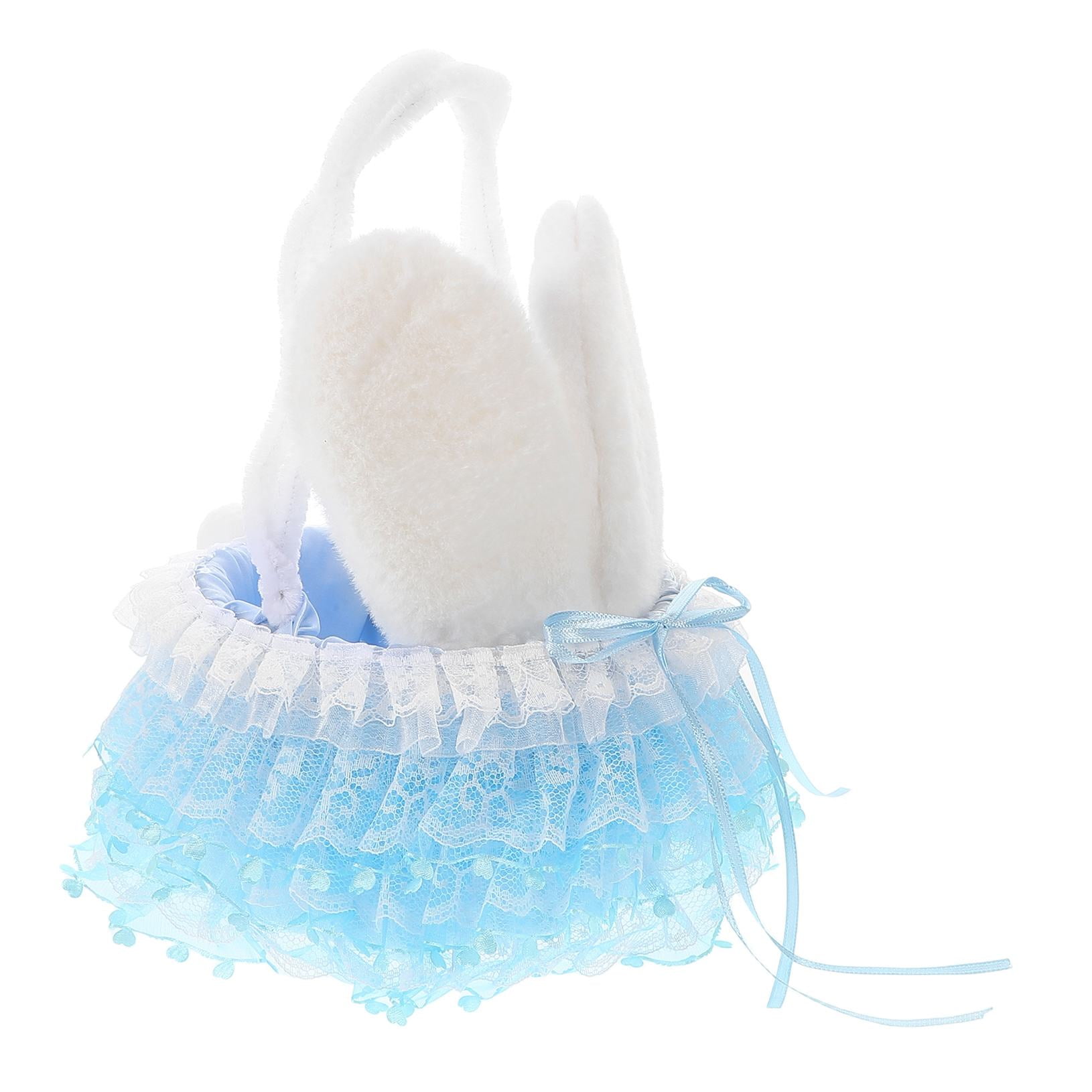 FOMIYES Handmade Easter Bunny Basket with Adorable Design, Ideal for Party Decorations and Giving