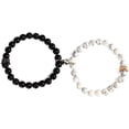 thumbnail image 1 of Pulseras De Pareja De Corona Pulseras De Cuentas Magnéticas De Piedra Natural Regalos Para Amigos De La Familia Methold AP007125-05, 1 of 5