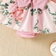 thumbnail image 4 of Gibobby Mameluco niño sin mangas con estampado de flores para niñas pequeñas, mono recién nacido con diademas para niños, ropa(Rosa, 9-12 Meses), 4 of 5