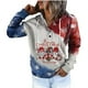 thumbnail image 5 of Pntutb moda mujer cuello redondo manga larga otoño camiseta Navidad impresión blusa con capucha tops Pntutb Pntutb-4872, 5 of 6