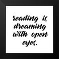thumbnail image 2 of Kimberly, Allen 20x20 Black Modern Framed Museum Art Print Titled - Reading Dreaming, 2 of 5