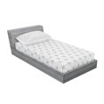 thumbnail image 3 of Ambesonne Geometric Fitted Sheet & Pillow Sham Set, Hexagonal Stripes, Queen, Black and White, 3 of 3