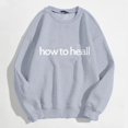 thumbnail image 3 of Vedolay Womens Sweatshirt Hoodies for Women 2023 Oversized Hoodies Long Sleeve Shirts Pullover Fall Clothes with Pockets,Gray S, 3 of 3