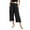 Black, variant on Tittly Palazzo Pants Wide Leg Pants Woman Capri Pants For Women Plus Size Cotton Pants For Comfortable Cropped Pants 3XL 7XL Baggy Pants Capri Pants for Women Black 3XL