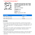 thumbnail image 2 of Front Ball Joint Sway Bar Link Tie Rod End Kit - Compatible with 1998 - 2000 Isuzu Hombre 1999, 2 of 2