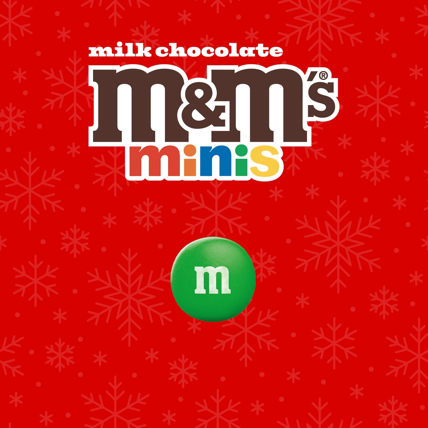 (2 pack) M&M's Minis Milk Chocolate Mega Christmas Tube - 1.77 oz