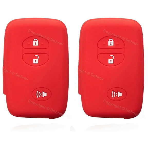 Dobrev Silicone 3 Button Case Cover Keyless Entry Skin Protector Fob Keyless Entry Holder for Toyota Prius 2019 4Runner Venza Prius V Key color