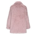 thumbnail image 4 of Gpaecead Women's Long Sleeve Faux Fur Long Coat, Fleece Teddy Jacket, Winter Oversized Outwear Pink, 4 of 5