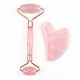 thumbnail image 1 of Kit de masaje facial Jade Roller y Gua Sha TUNC piedra natural, 1 of 4