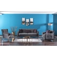thumbnail image 3 of Ottomanson Spirit Wingback Chair, Gray Microfiber, 3 of 9