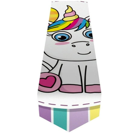 

OWNTA Unicorn Happy Brithday Pattern Elegant Polyester Table Runner Perfect for Your Tables - Dining Table Decoration
