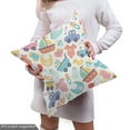 thumbnail image 4 of Ambesonne Colorful Fabric by the Yard Upholstery, Clothes Train Cartoon Art, 5 Yards, Multicolor, 4 of 4