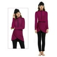 thumbnail image 1 of Women Modest Muslim Swimwear Patchwork Hijab Sport New Islamic Burkinis Wear Bathing Suit 3pcs Long Sleeves Swimsuit,purple,XL, 1 of 8