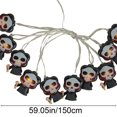 thumbnail image 3 of Fmbmuo Halloween Pumpkin LED String Lights Grim Pumpkin Design Battery-Operated Outdoor Festival Decor, 3 of 5