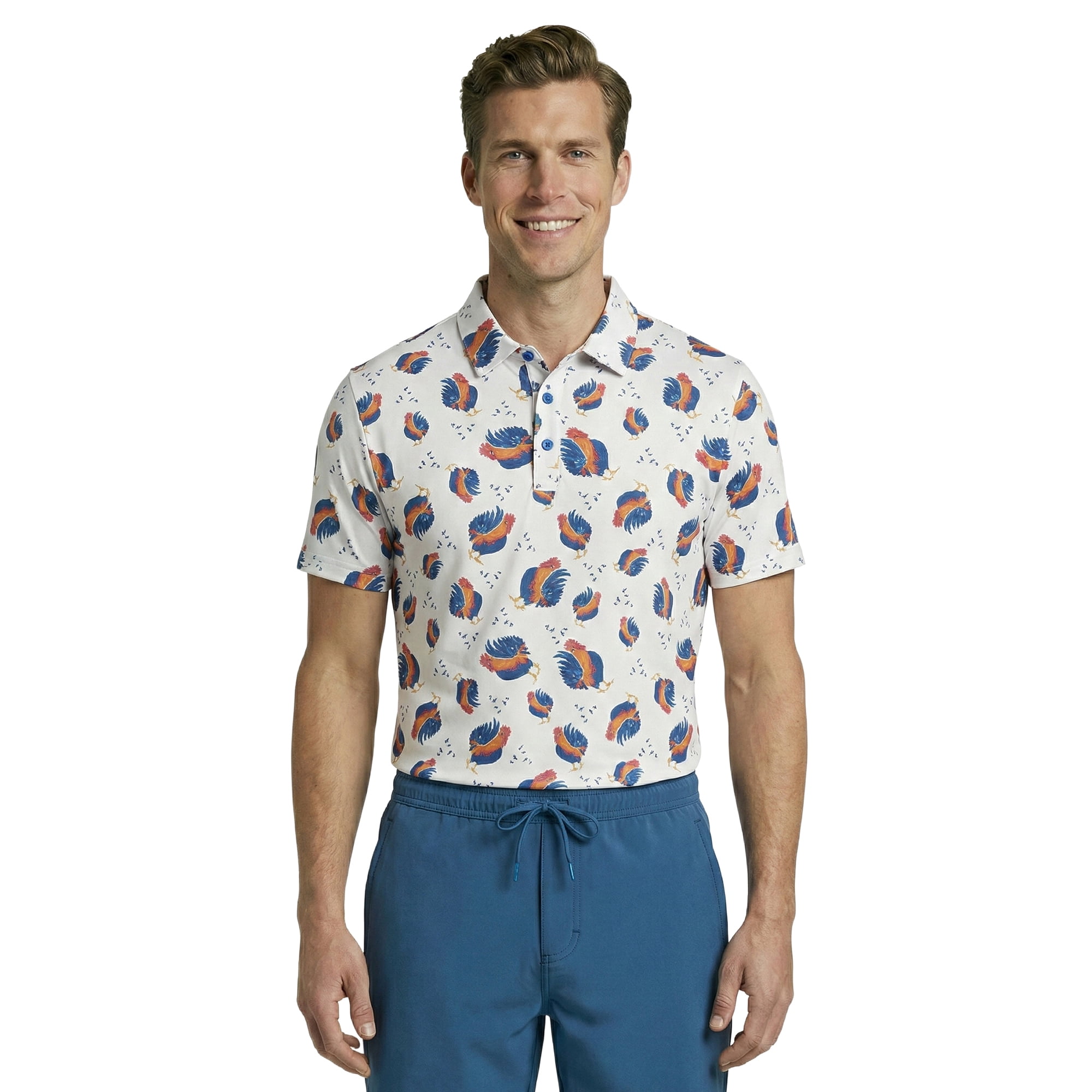 Birdie Bound Men' s & Big and Tall Golf Polo Shirts, Sizes XS-4XLT
