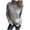 Gray, variant on Hueook Sweaters for Women Trendy Striped Sweater Women Women's Casual with Solid Color Hollow Out Round Neck Knitted Sweater Khaki 3X