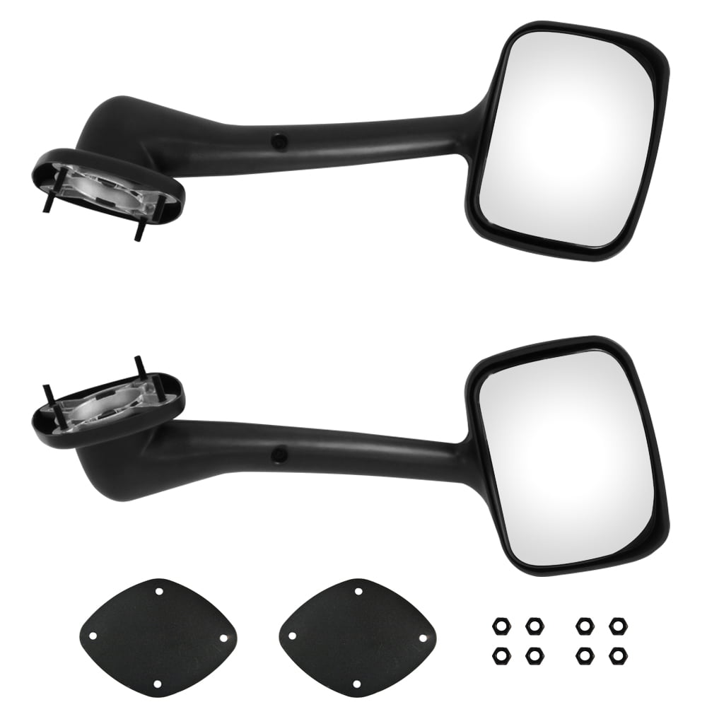 Black Smooth Power Heated Side View Mirrors LH & RH Pair Set for 03-04 Murano