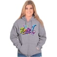 thumbnail image 4 of XOMG POP Tinie T Musical Beat Women Plus Size Zipper Hoodie Brisco Brands 2X, 4 of 5