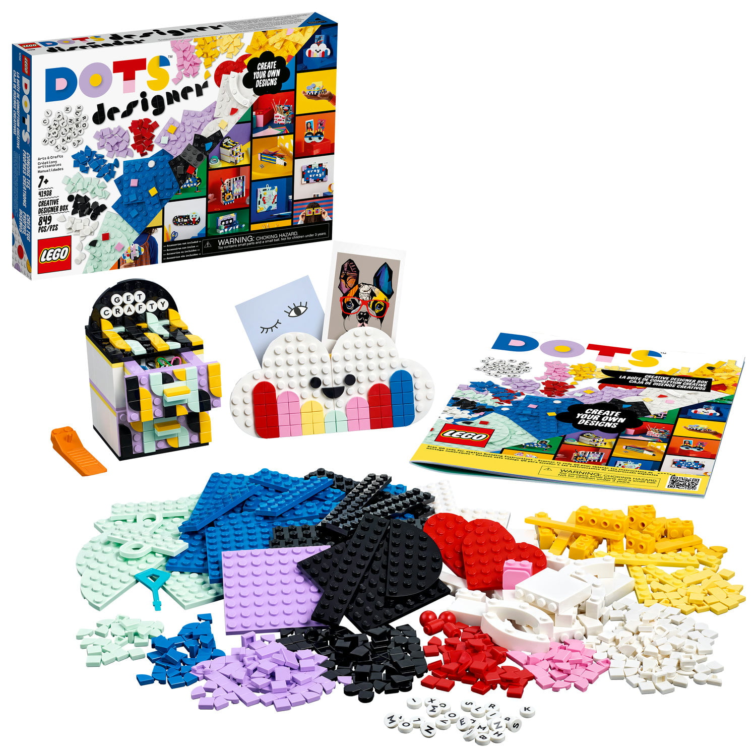 LEGO DOTS Desk Organizer 41907 DIY Craft Decorations Kit for Kids who Like Designing and Redesigning Their Own Room Decor Items to Use New 2020 405 Pieces Makes a Fun and Inspirational Gift