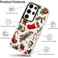 thumbnail image 4 of 2 Packs Christmas Transparent Print Phone Case for Samsung Galaxy A12 6.5", Aesthetics Pattern Design Soft Silicone Xmas Cases, Shockproof Bumper Protector Camera Girls Women Cover, Gift, 4 of 5
