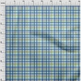 thumbnail image 3 of oneOone Viscose Jersey Baby Blue Fabric Madras Check Dress Material Fabric Print Fabric By The Yard 60 Inch Wide, 3 of 5