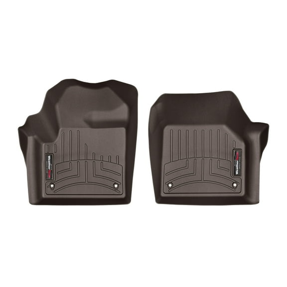 WeatherTech Custom Fit FloorLiners compatible with Land Rover Rover Discovery Sport - 1st Row (Driver & Passenger), Cocoa