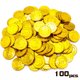 thumbnail image 1 of 100 monedas piratas de plástico para cazar tesoros, juguetes, monedas falsas, recompensas, regalo para niños, suministros para fiestas, aventuras piratas, regalos para fiestas temáticas, decoraciones de Halloween (dorado) Sincero Electrónica, 1 of 5