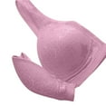 thumbnail image 5 of Women's New Breathable Perforated Cup Front Button Nursing Underwear Gathering Beautiful Back Without Steel Ring Side Folding Adjustable Bra Womens Bra Wireless Sports Bra Non Removable Pads Strapless, 5 of 6