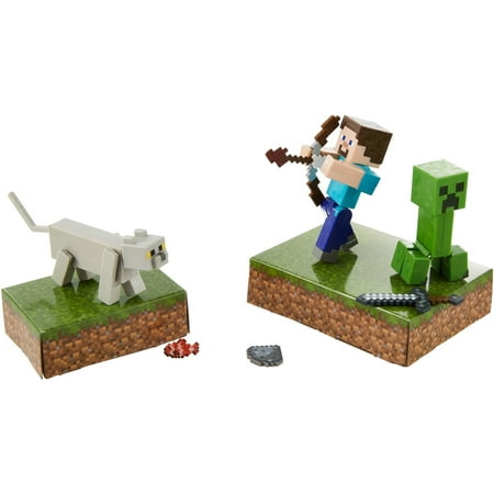 Minecraft Scaredy Creeper Adventure Pack With Figures and Accessories