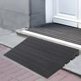 thumbnail image 3 of Rubber Driveway Curb Ramp, Low Profile Slope Ramp with Drainage Channel and Reflective Safety Strips, 48 Inch Heavy Duty for Car SUV, 3 of 7