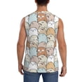 thumbnail image 4 of Haiem Men's Lovely Bear Print Tank Tops Summer Sleeveless Cut Off Workout T-Shirts Fitness Vest Athletic Undershirts-Small, 4 of 8