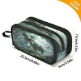 thumbnail image 3 of ALAZA Dinosaurs in Forest Kids Pencil Case Bag 3 Compartment Pen Pouch Large Storage Holder Box Organizer, 3 of 8