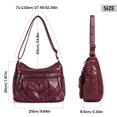 thumbnail image 3 of BadPiggies Women's Soft PU Leather Shoulder Bag Ladies Crossbody Purse and Handbags Lightweight Pocketbooks - Red, 3 of 9
