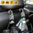 thumbnail image 5 of 4 Pack Car Seat Headrest Hooks, Car Back Seat Hook Hanger Storage Organizer for Bags, Purses, Grocery Bags, Umbrella, 5 of 6