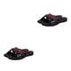thumbnail image 4 of Sonducket Zapatillas de verano para hombre, correa de cuero, playa, informal, para exteriores, talla grande, zapatilla, masaje, sandalias Negro cuarenta 2piezas, 4 of 6