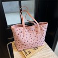 thumbnail image 3 of Bolso Hombro Elegante Moderno Mano Mujeres Pu Puar Gran Capacidad Arco/cereza Suave Desplazamiento, 3 of 9