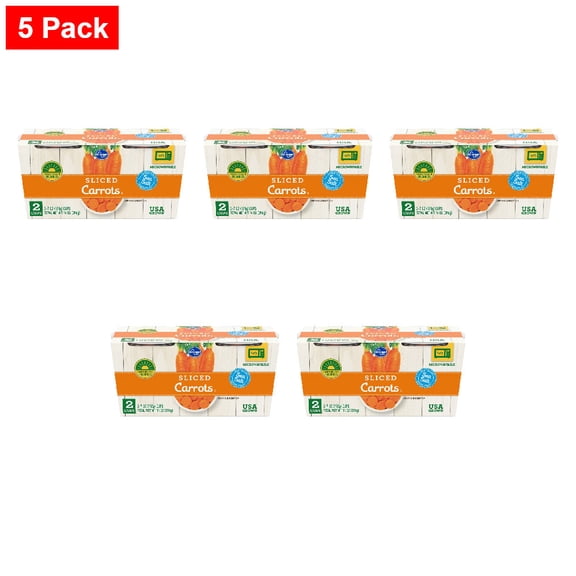 Kroger Sliced Carrots 2 ct / 7 oz - 5 Pack